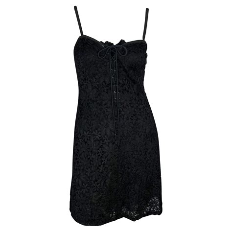 ysl mini black dress